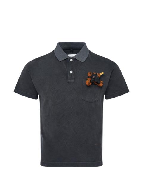 doublet teddy-bear patch polo shirt