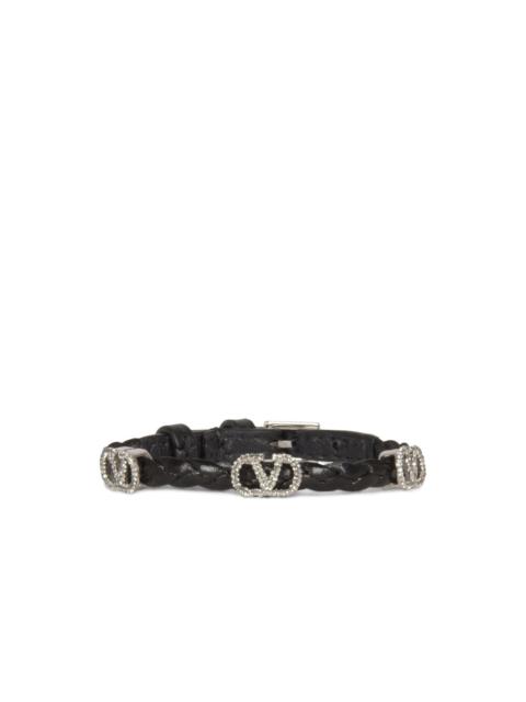 Valentino VLogo leather bracelet