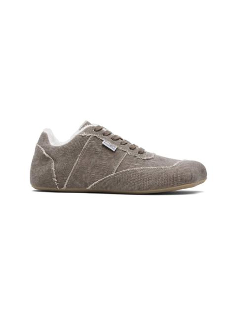 MM6 Maison Margiela Taupe Anatomic Canvas Sneakers