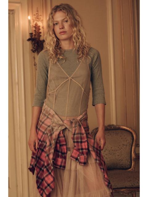 FREE PEOPLE We The Free Easy Does It Three-Quarter Sleeve Top