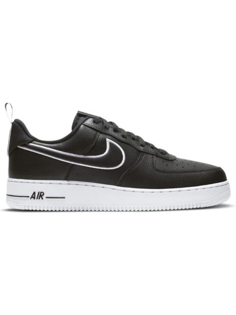 Nike Air Force 1 Low Black White Contrast Swoosh