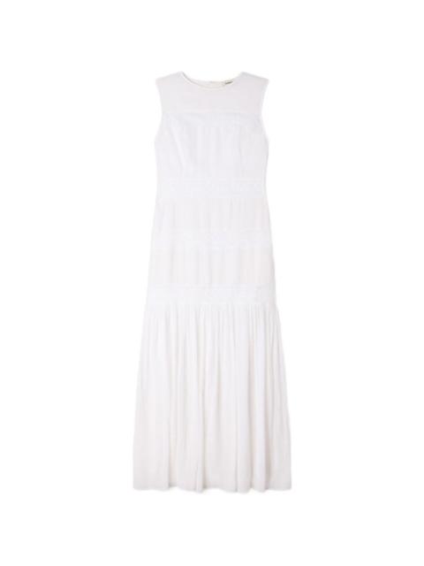 sachin and babi light blue dress White/Blue Sandro Maxi Dress by Sandro