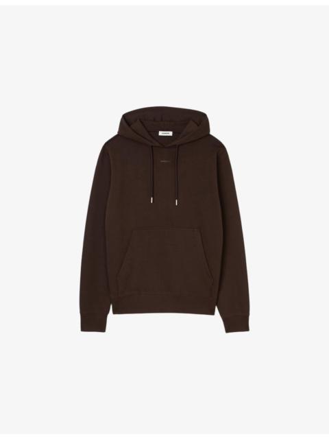 Sandro Tonal-logo regular-fit cotton-jersey hoody
