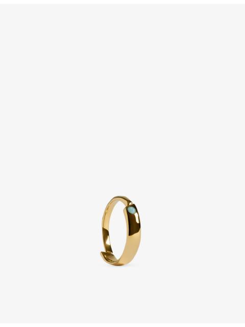MONICA VINADER Amaia Stacking 18ct Gold Vermeil And Amazonite Ring