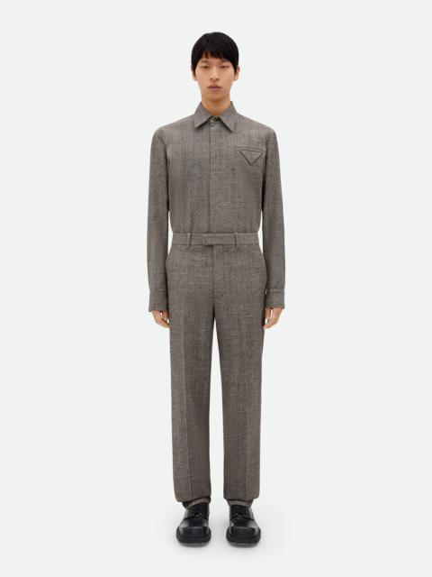 Bottega Veneta Viscose And Silk Straight Leg Pants