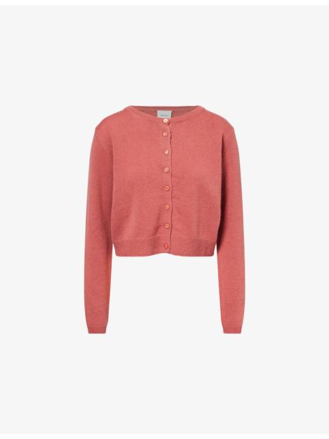 Reformation Clara Round-Neck Cashmere Cardigan