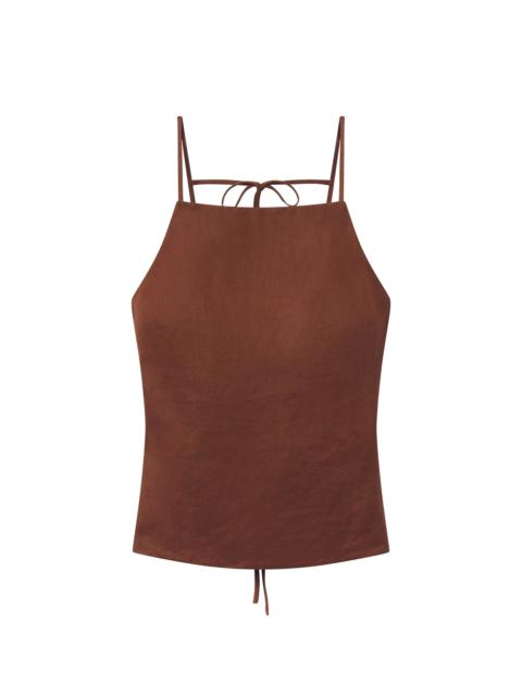 A.L.C. Reese Tie-Back Linen Top