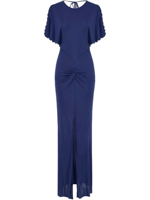 ELISABETTA FRANCHI scallop-edge gown