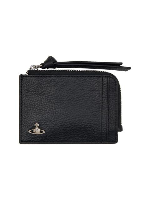 Vivienne Westwood Black Zip Card Holder