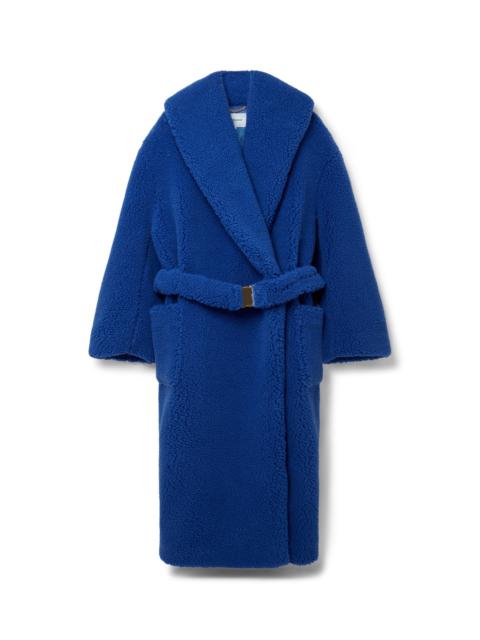 CASABLANCA Blue Faux Shearling Coat