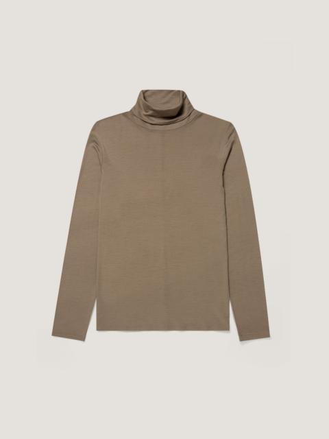 Sunspel Long Sleeve Funnel Neck Top