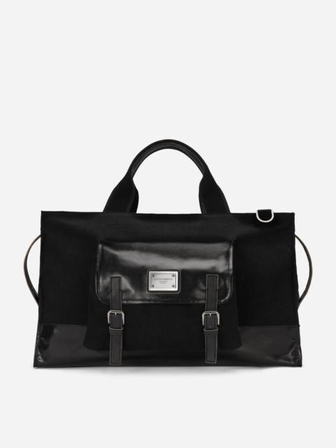 Canvas holdall