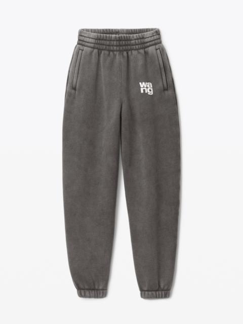 Alexander Wang PUFF LOGO SWEATPANT IN TERRY
