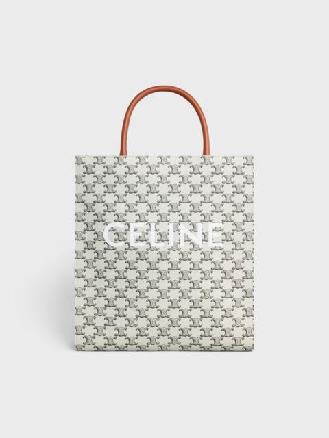 CELINE Medium Vertical Cabas in Triomphe Canvas with Celine print