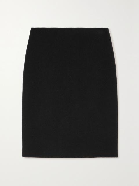 The Row Bart cashmere skirt Black