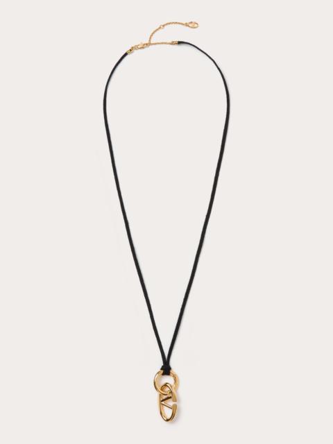 Valentino VLOGO THE BOLD EDITION ROPE AND METAL NECKLACE
