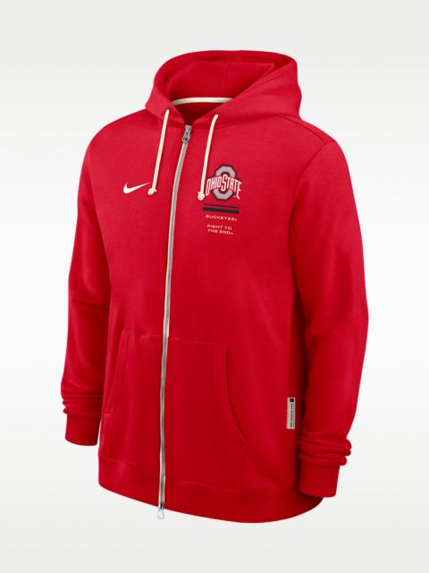 Nike Ohio State Sideline Standard Issue Men's Nike Dri-FIT College Full-Zip Hoodie