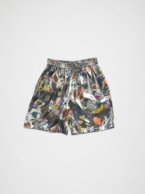 Printed shorts - Black Multicolor