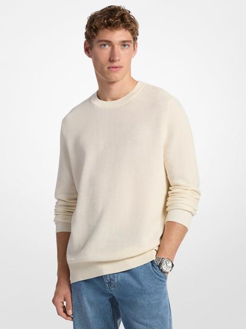 MICHAEL KORS Cotton Mouliné Sweater
