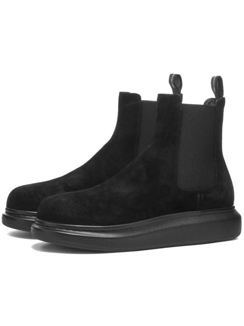 Alexander McQueen Alexander McQueen Suede Chelsea Wedge Sole Boot