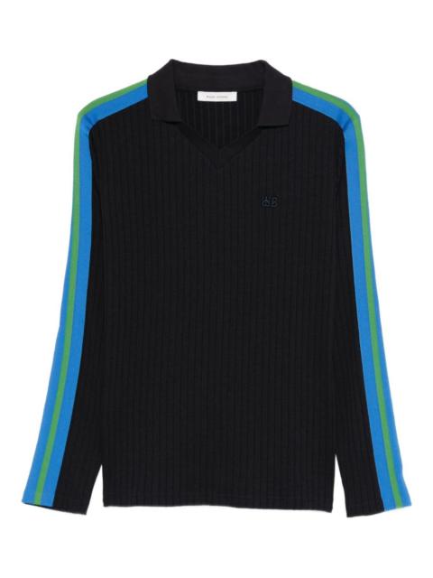 WALES BONNER striped-detail top