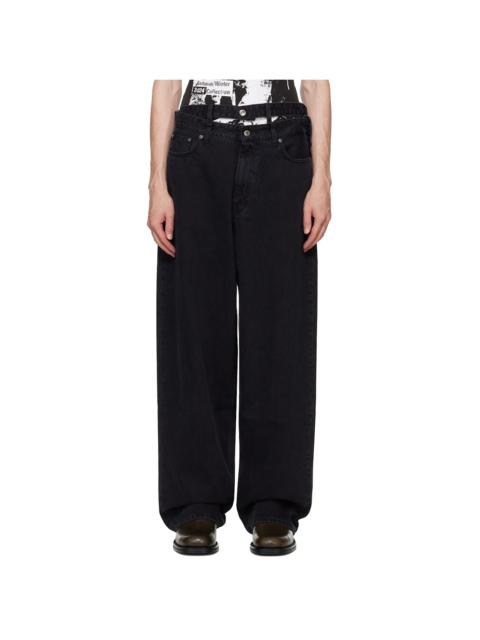 Y/Project Black Multi Waistband Jeans