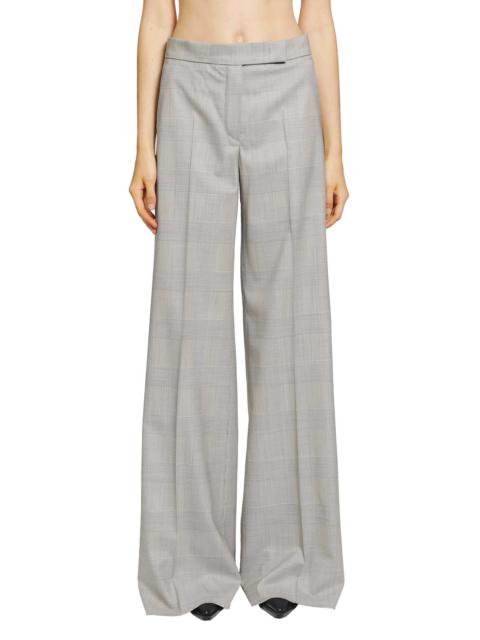 Max Mara Glen Plaid Wool Trousers