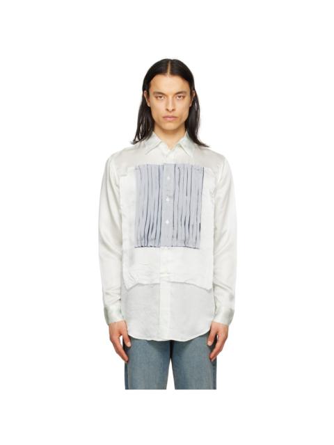 EDWARD CUMING Green Process Collage Shirt