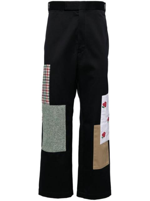 Thom Browne patch work chino trousers
