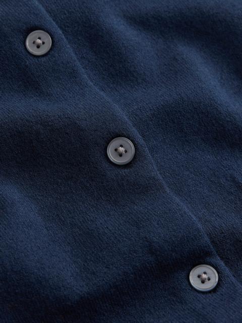 BODEN Camilla Cotton Crew Cardigan-Navy