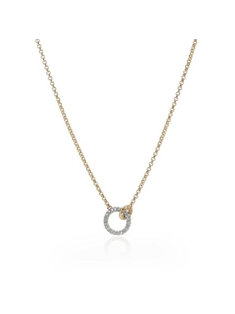 JOHN HARDY JH Essential Pavé Necklace, Gold, Diamonds, 2MM
