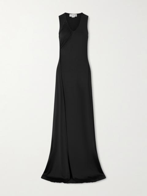 Victoria Beckham Gathered Satin Gown