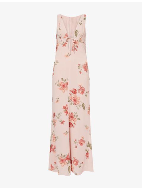 Reformation Taryn Floral-Print Georgette Maxi Dress