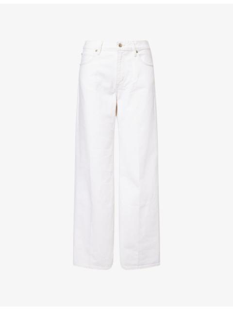 FRAME The Stroll Wide-Leg Denim Jeans