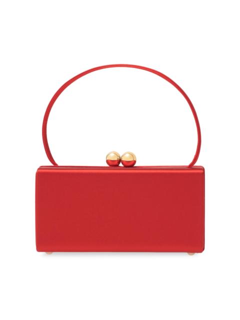 CAROLINA HERRERA Women's Mimi Satin Top Handle Bag - Herrera Red