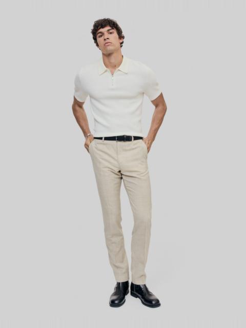 The Kooples BEIGE SLIM FIT WOOL SUIT PANTS