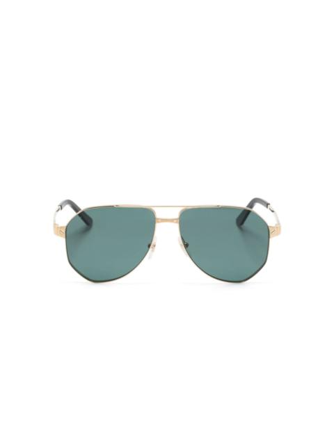 Cartier Santos pilot-frame sunglasses