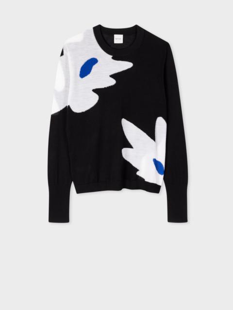 Paul Smith Wool-Silk 'Big Flower' Sweater