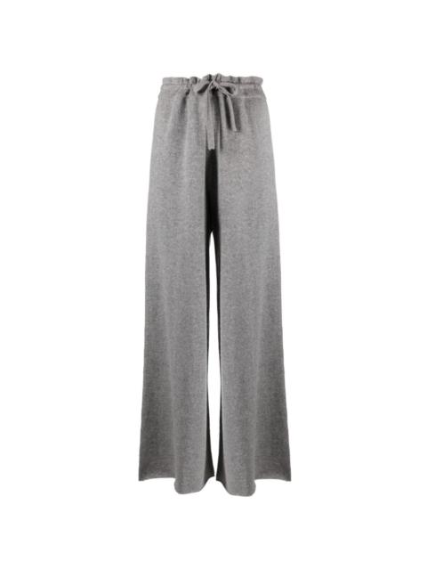 drawstring-waist cashmere trousers