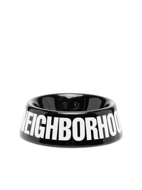 NEIGHBORHOOD logo dog bowl