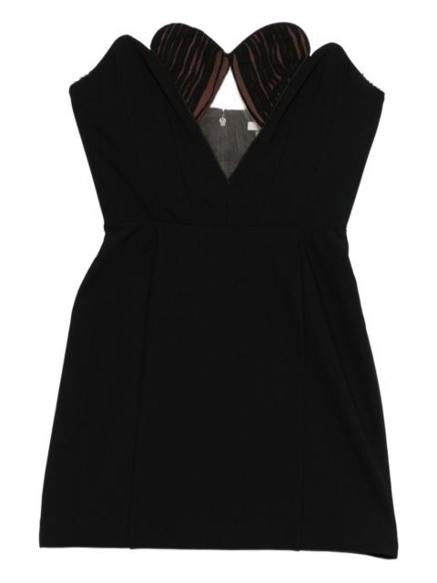 NENSI DOJAKA cut-out strapless mini dress