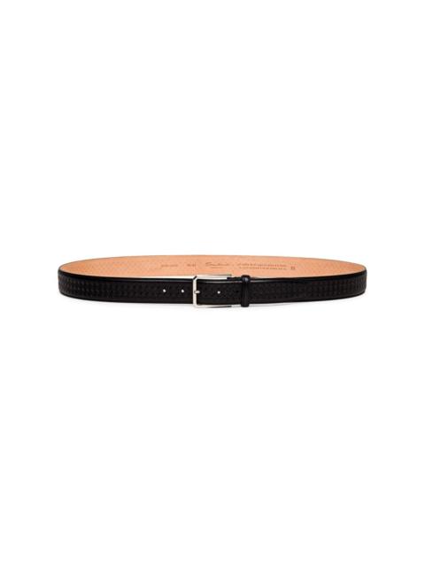 interwoven leather belt