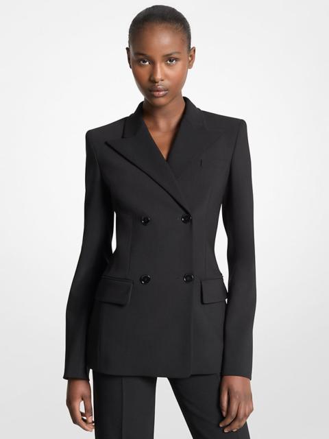 MICHAEL KORS COLLECTION Stretch Wool Crepe Blazer