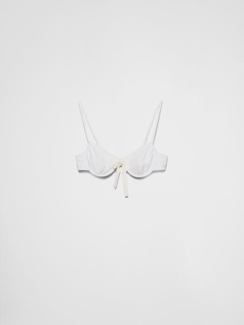 Prada Jersey bra with bow