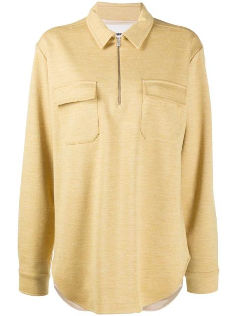Jil Sander zipped long-sleeved jumper