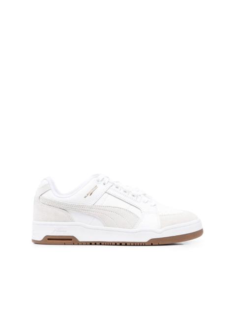 panelled low-top sneakers