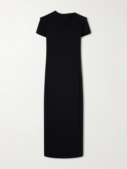 KHAITE Iryl Open-back Draped Crepe Maxi Dress