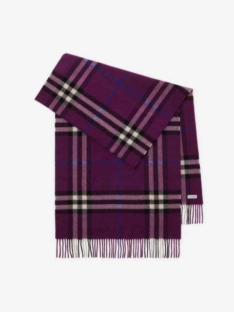 Burberry Wide Check Cashmere Scarf