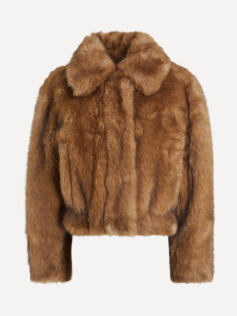STAND STUDIO Lena Short Faux-Fur Jacket