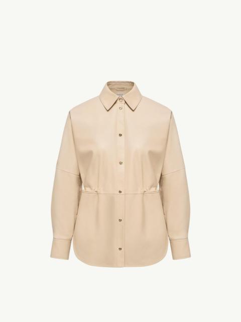 Moncler Leather Long Sleeve Shirt